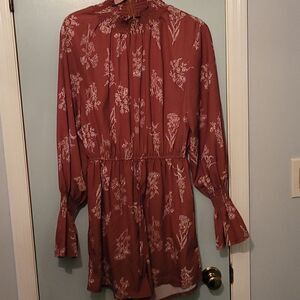 Rust color NWOT Romper.